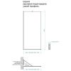 Душевая перегородка Maybah Glass MGD-697-2у 80х195 стекло тонированное профиль бронза