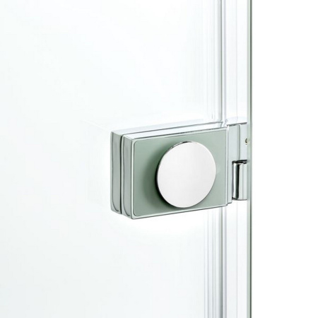 Душевая шторка на ванну New Trendy NEW SOLEO Chrome P-0028 100х140 стекло прозрачное профиль хром глянцевый ориентация левая