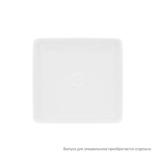 Раковина керамическая IDDIS Slide SLIWS01i27 36х36 накладная цвет белый без отверстий под смеситель - фото 3