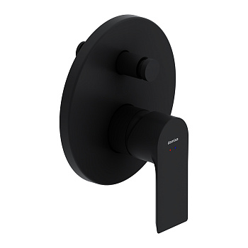 Смеситель для ванны и душа Damixa Apollo 477100300 встраиваемый в стену черный без термостата