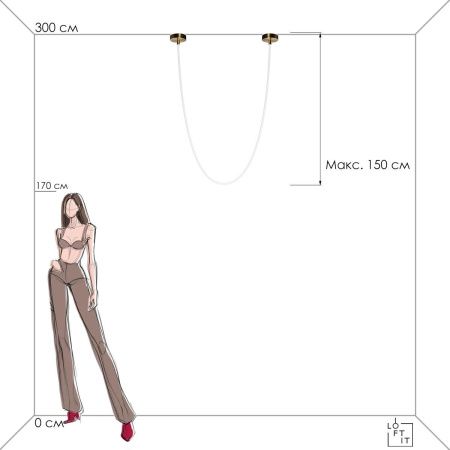 Светильник подвесной Loft It Lori 10230/3000