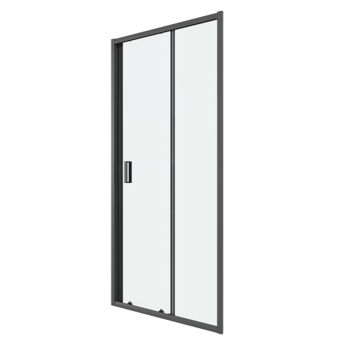 Душевая дверь Niagara Eco NG-651-9AB 90х190 стекло прозрачное профиль черный матовый - фото 2 Душевая дверь Niagara Eco NG-651-9AB 90х190 стекло прозрачное профиль черный матовый - фото 2