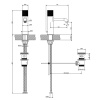 Смеситель Gessi Habito 70501#706 на раковину черный