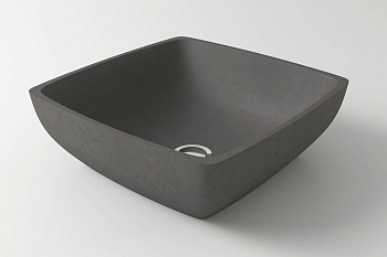 Раковина из искусственного камня Holbi JUPITER 2.02.007.44.4 43х43 накладная цвет серый