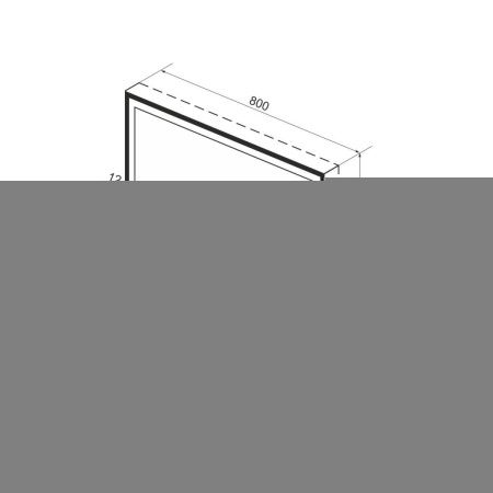 Зеркало с подсветкой Wellsee 7 Rays' Spectrum 172200450 80х80 подвесное
