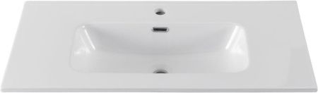 Раковина керамическая Allen Brau Glority 1.35008.20 90х50 полувстраиваемая цвет белый 1 отверстие под смеситель