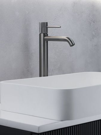 Смеситель для раковины AltroBagno Bilancia AltroBagnoBilancia010226GM на столешницу оружейная сталь