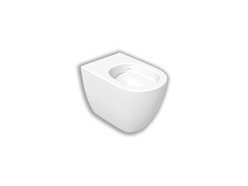 Чаша унитаза приставная Hatria FUSION Y1ZA01 цвет белый без сиденья безободковая душевой смыв