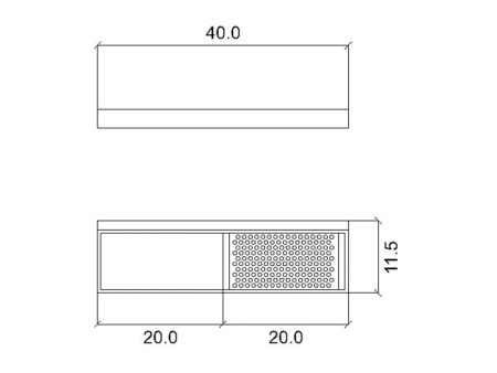 Комплект аксессуаров Inda INDISSIMA BARRA 400CNS51N09MHW Calacatta