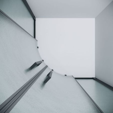 Душевой уголок Grossman Pragma 120.K33.03.1080.21.02 100х80 стекло текстурное профиль черный без поддона