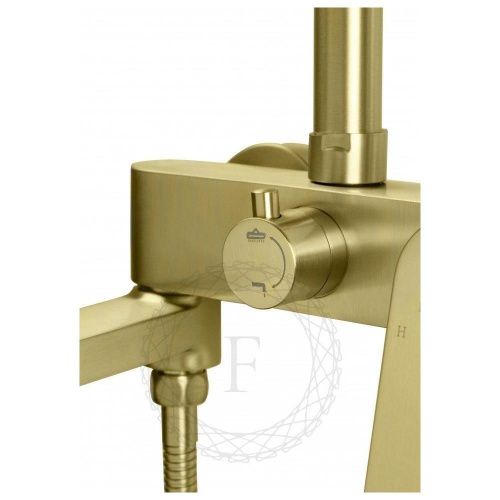 Душевая стойка Filarete FL2030MG настенная цвет матовое золото - фото 5