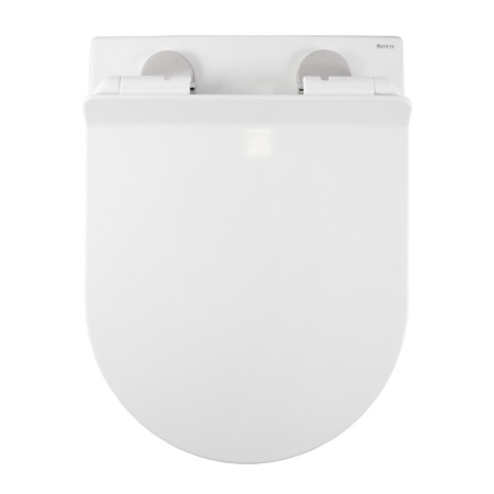 Унитаз подвесной Bond Oval F03-10 белый с сиденьем микролифт безободковый душевой смыв
