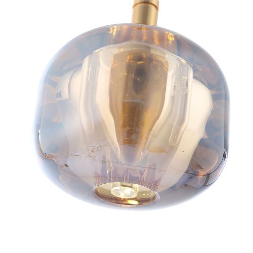 Светильник подвесной Crystal Lux BOX (БОКС) BOX SP1 GOLD/AMBER - фото 4