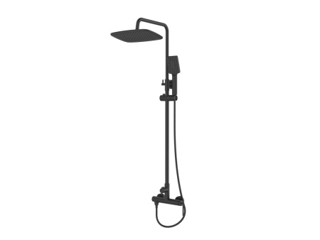 Душевая стойка BelBagno ACQUA ACQUA-DOCM-NERO настенная черный матовый