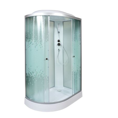 Душевая кабина AvaCan L902R 120х80 асимметричная с крышей ориентация правая