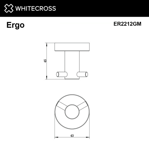 Крючок Whitecross ERGO gunmetal ER2212GM - фото 2