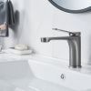 Смеситель Shevanik S6201T на раковину оружейная сталь