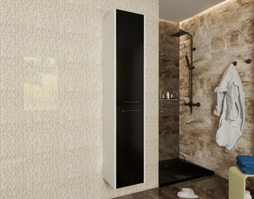 Шкаф-пенал Эстет Vegas ФР-00003493 40х32х175 подвесной цвет белый - фото 3