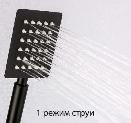 Душевая стойка ALMAes ECO GK-0315 настенная цвет черный