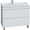 Тумба под раковину СанТа Марс 700298 100х50 напольная цвет белый