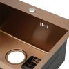 Кухонная мойка Melana ProfLine D5343HC бронза 55х45 цвет бронза поверхность полированная