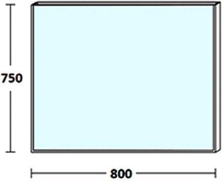 Зеркало De Aqua Сильвер 00261672 80х80 подвесное