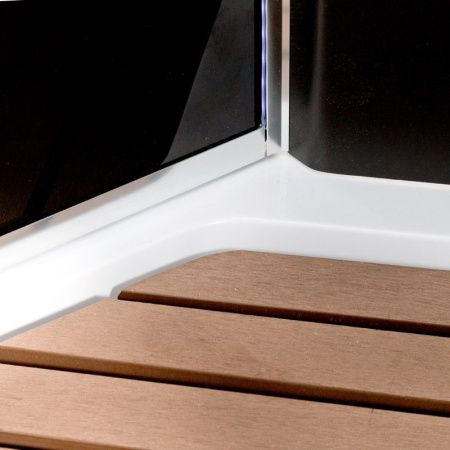 Душевая кабина AvaCan BM1590BLACK 90х90 четверть круга с крышей ориентация универсальная