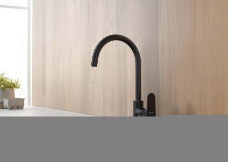 Смеситель для кухни Aquatek ОБЕРОН AQ1282MB на мойку черный