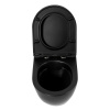 Унитаз подвесной BelBagno COLORATO BB062CHR-MB/BB062SC-MB черный с сиденьем микролифт безободковый каскадный смыв