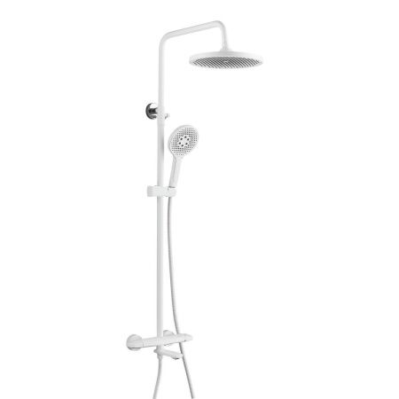 Душевая стойка Rose R3936C настенная цвет белый