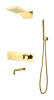 Душевая система Boheme Fusion 131-2-G встраиваемая цвет золото с термостатом