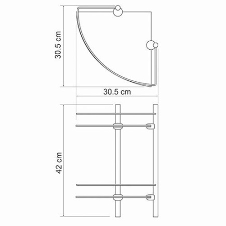Полка в ванную комнату WasserKRAFT 3122