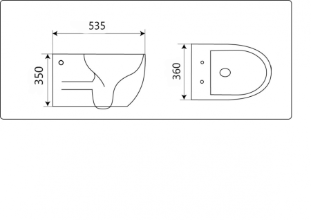 Унитаз подвесной CeramaLux 2196-2 белый с сиденьем микролифт каскадный смыв