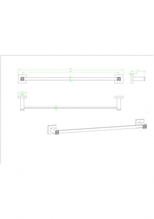 Полотенцедержатель CeramaLux Venezia 88608-1