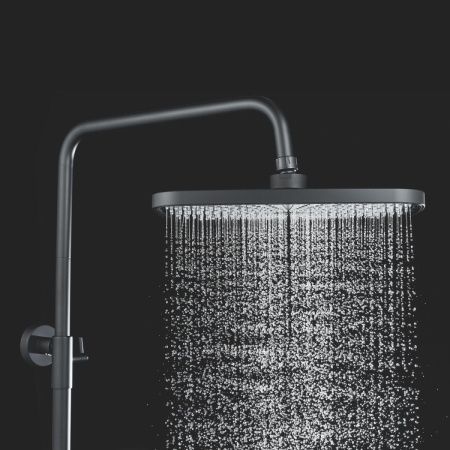 Душевая стойка Shevanik S6236H настенная цвет черный