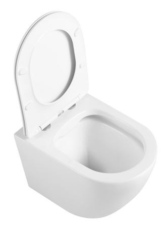 Унитаз подвесной Тритон Verso Щ0000060994 белый с сиденьем микролифт безободковый смыв торнадо