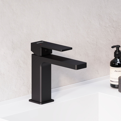 Смеситель Damixa Gala 530210300 на раковину/на столешницу черный - фото 4