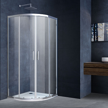 Душевой уголок Vincea Alpha VSQ-3AL900CL 90х90 стекло прозрачное профиль хром глянцевый без поддона