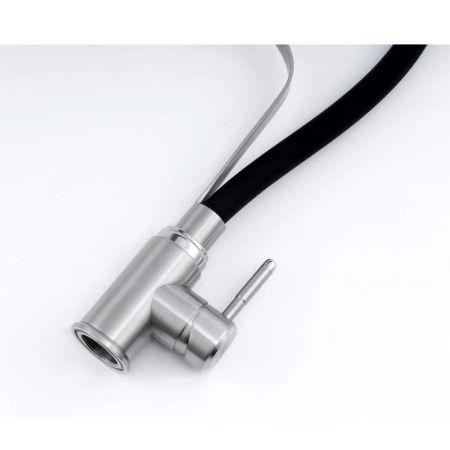 Смеситель для кухни Knotlor STREAMLINE SS-07 на мойку нержавеющая сталь