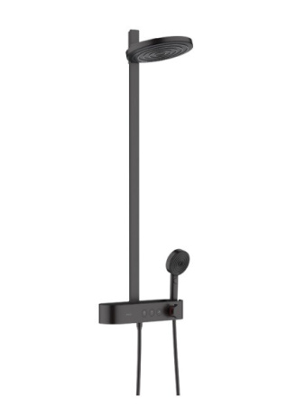 Душевая стойка Hansgrohe Pulsify S 24240670 настенная цвет черный матовый