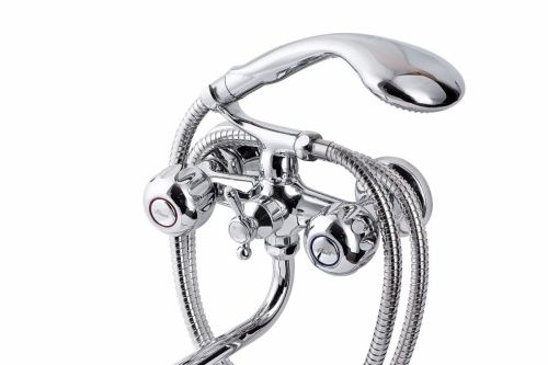 Смеситель для ванны и душа FAUZT FZs-317-21 настенный хром - фото 2