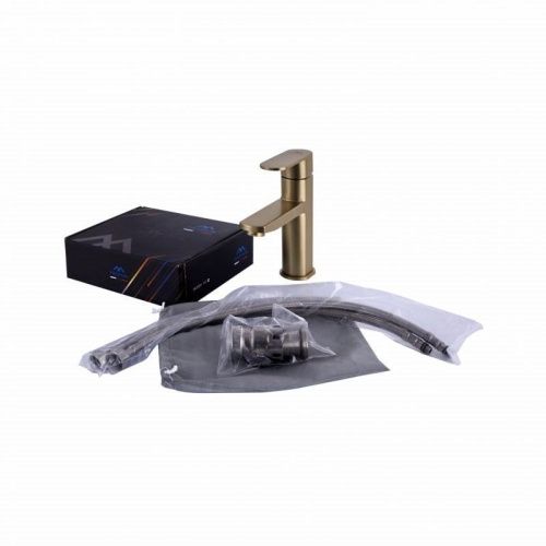 Смеситель Fashun A51120-21 на раковину бронза - фото 4
