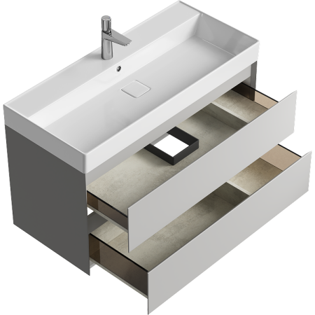 Тумба под раковину Aqwella Y GE01102ST 100х45х63 подвесная