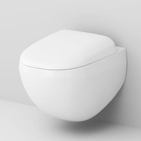 Чаша унитаза подвесная Am.Pm Sensation C301700WH цвет белый глянцевый без сиденья безободковая каскадный смыв