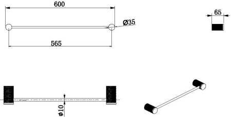 Полотенцедержатель Allen Brau Priority 6.31D11-31