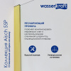 Душевая шторка на ванну Wasserkraft Aisch 55P 55P01-80 80х140 стекло прозрачное профиль золото ориентация универсальная