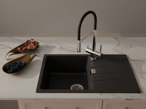 Смеситель для кухни Rivelato 1523517 antracite cromo на мойку черный/хром - фото 3