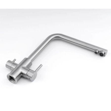 Смеситель для кухни Knotlor STREAMLINE SS-08 на мойку нержавеющая сталь