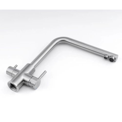 Смеситель для кухни Knotlor STREAMLINE SS-08 на мойку сатин - фото 5