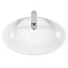 Раковина из сантехнического фарфора Bond Oval S15-590 60х40 накладная цвет белый 1 отверстие под смеситель